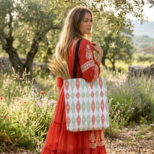 Tote Bag Doux rétro années 60 motif coloré vintage