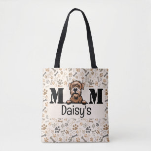 Tote Bag Doux revêtu Wheaten Terrier Personnalisé Maman