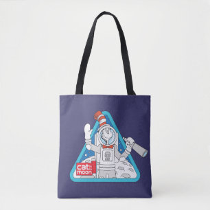 Tote Bag Dr Seuss   Cat in the Moon Outer Space Graphic