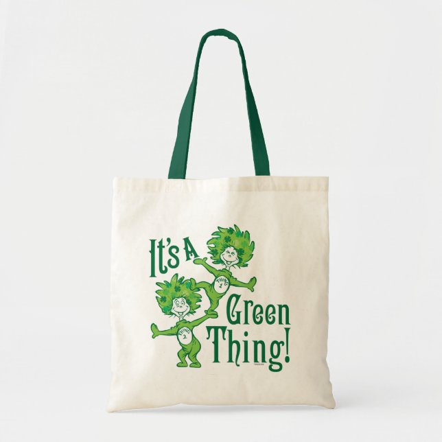 Tote Bag Dr. Seuss | C'est une affaire verte ! (Devant)