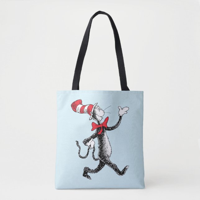 Tote Bag Dr Seuss | Chat dans la marche des chats Casquette (Devant)
