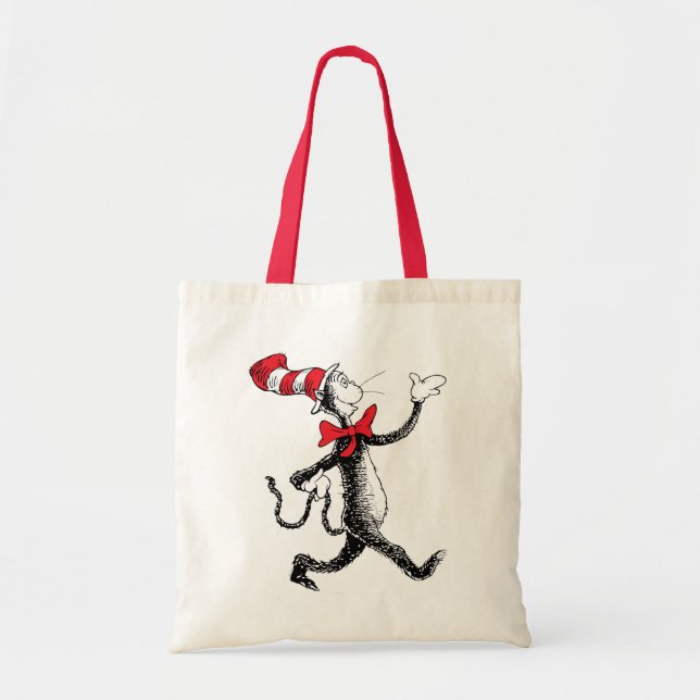 Tote Bag Dr Seuss | Chat dans la marche des chats Casquette (Devant)