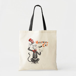 Tote Bag Dr Seuss Chat d'Halloween en Casquette