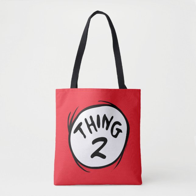 Tote Bag Dr Seuss | Chose personnalisée Une chose deux (Devant)