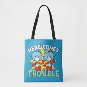 Tote Bag Dr. Seuss Chose Un Chose Deux Les Ennuis Arriven