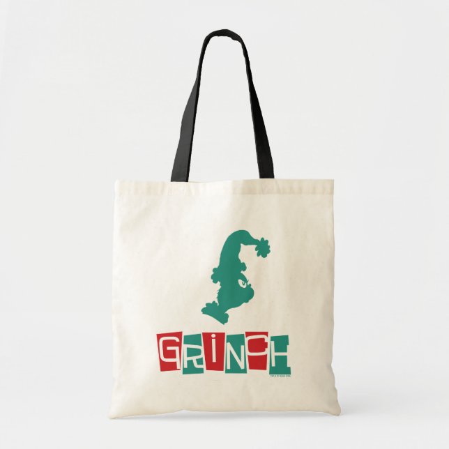 Tote Bag Dr Seuss | Grinch - Rouge et Vert (Devant)