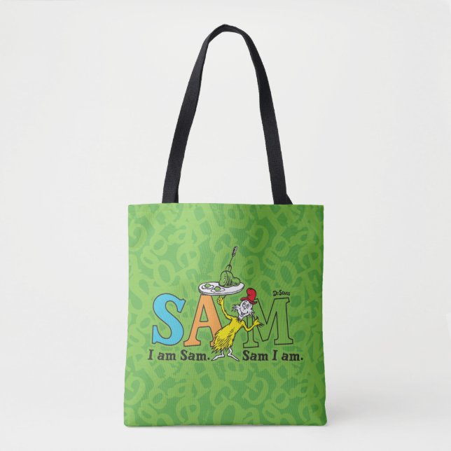 Tote Bag Dr. Seuss | I Am Sam. Sam I Am. (Devant)