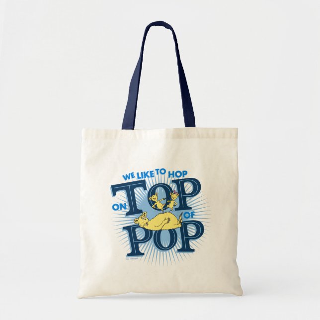 Tote Bag Dr. Seuss | Nous aimons sauter sur Pop (Devant)