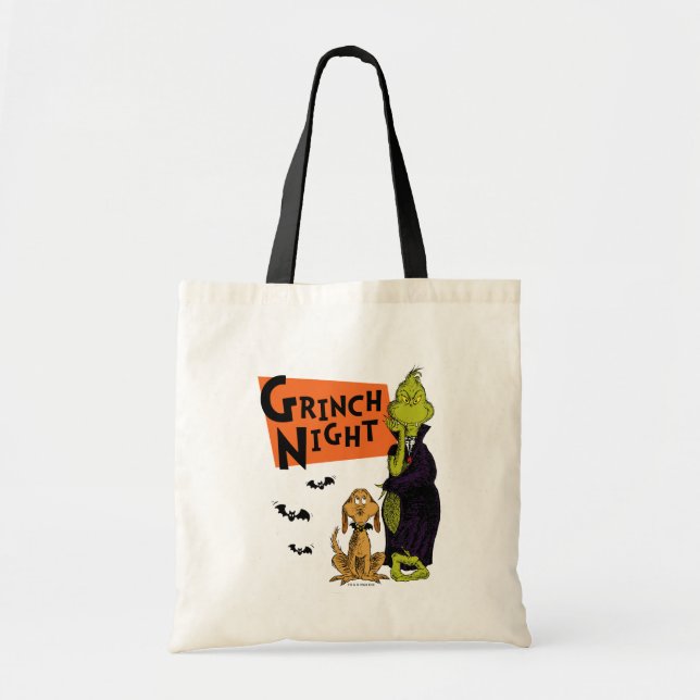 Tote Bag Dr. Seuss | Nuit Grinch Halloween Graphique (Devant)