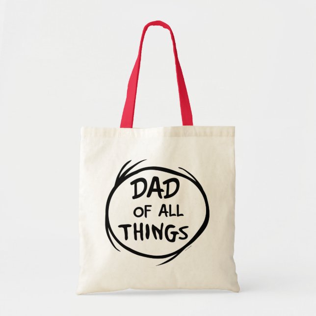 Tote Bag Dr Seuss Thing One Thing Two - Papa de toutes chos (Devant)