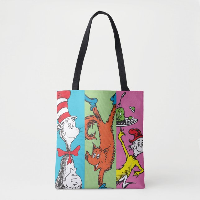 Tote Bag Dr Seuss | Tranche de caractères (Devant)