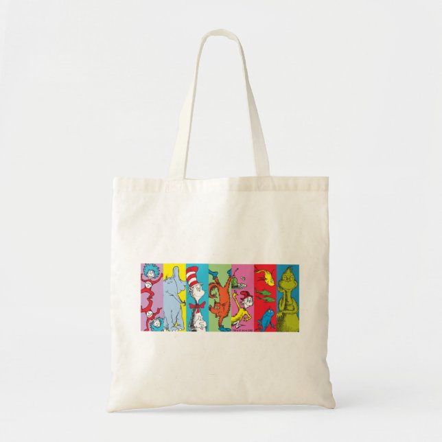 Tote Bag Dr Seuss | Tranche de caractères (Devant)