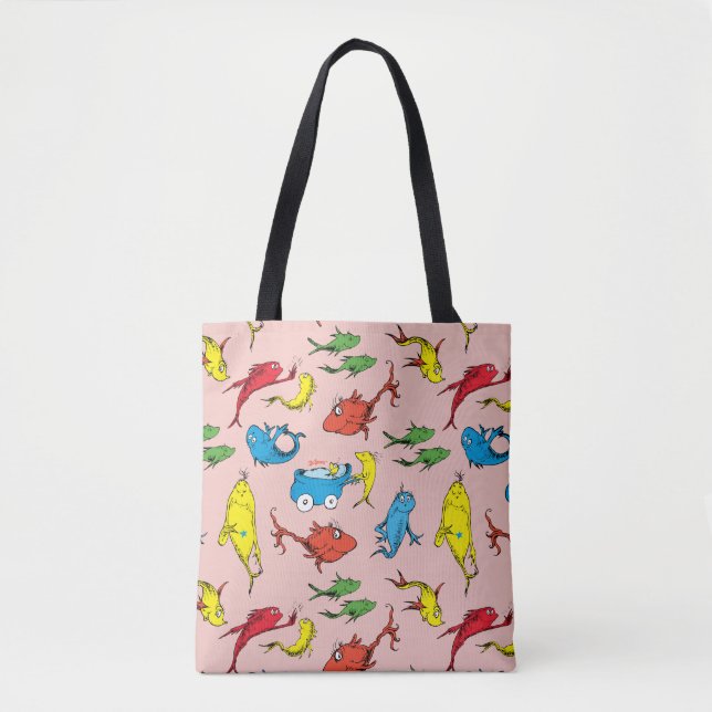 Tote Bag Dr Seuss | Un poisson deux Motifs de poisson (Devant)
