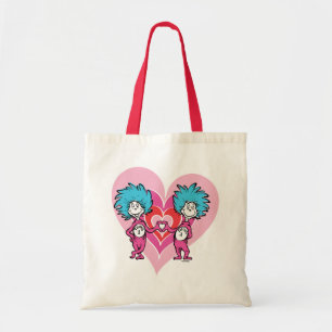 Tote Bag Dr. Seuss Valentine   Chose une chose deux