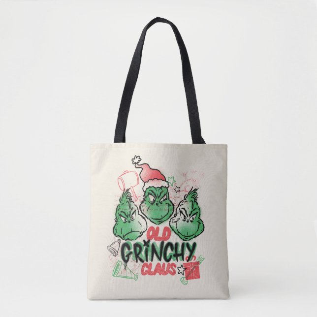 Tote Bag Dr Seuss | Vieux Claus Grinch (Devant)