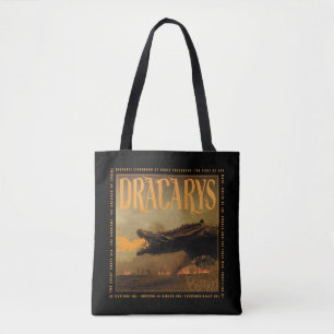 Tote Bag "Dracarys" Drogon Breathing Fire Graphic