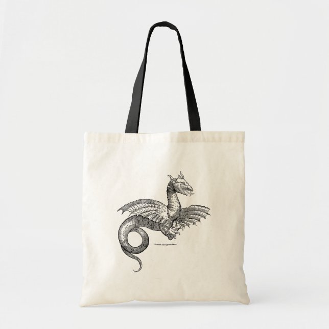 Tote Bag Dragon ailé de Historiæ Serpentum et Draconum (Devant)