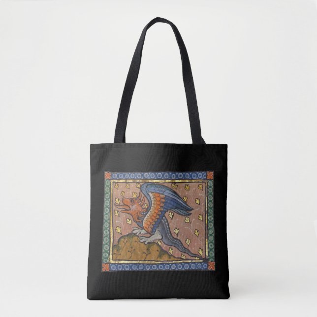 Tote Bag Dragon Bestiaire Médiéval c. 1270 (Devant)