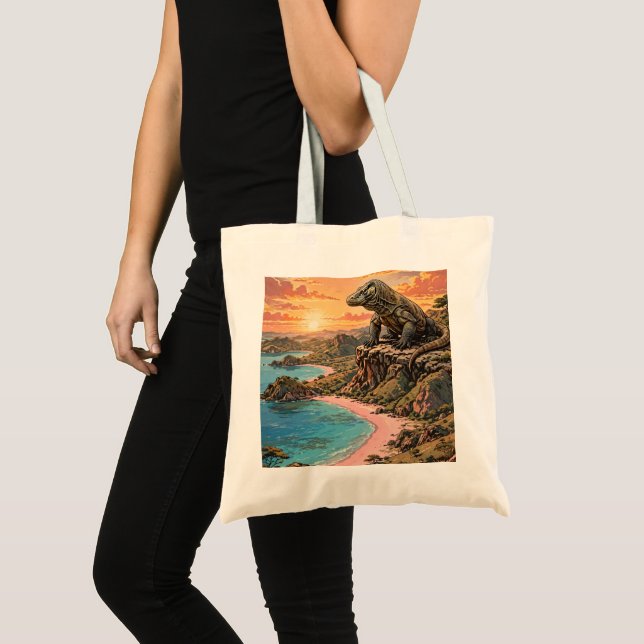 Tote Bag Dragon de Komodo Roi de l'Île (Devant (produit))