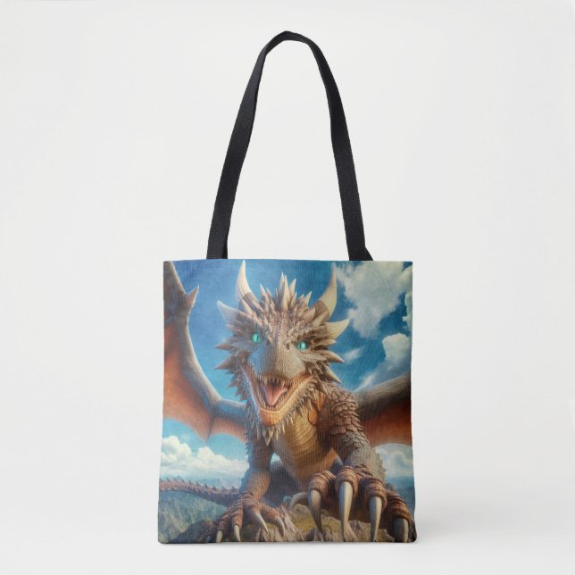 Tote Bag Dragon de la montagne (Devant)