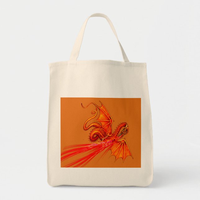 Tote Bag Dragon de respiration du feu (Devant)