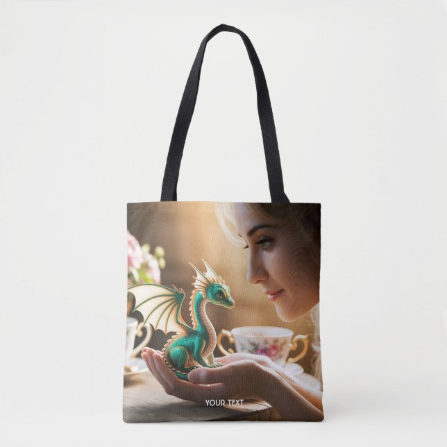 Tote Bag Dragon d'Iridescente minuscule Imaginaire (Devant)