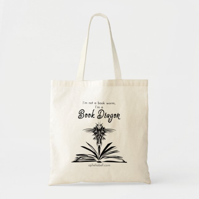 Tote Bag Dragon Fourre-tout de livre (Devant)