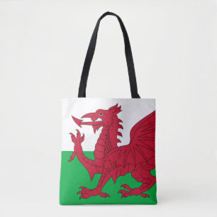 Tote Bag Dragon gallois ~ Drapeau du Pays de Galles