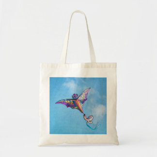 Tote Bag Dragon Kite Digital Art