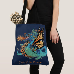 Tote Bag Dragon monarque de la respiration du feu