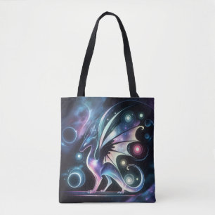 Tote Bag Dragon papillon spatial