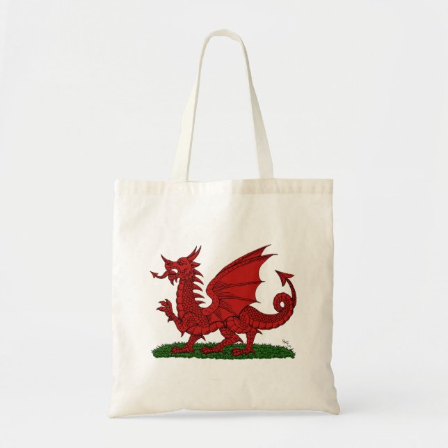 Tote Bag Dragon rouge du Pays de Galles (Devant)