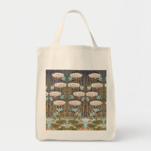 Tote Bag Dragonflies Water Lilies Marais Art Nouveau