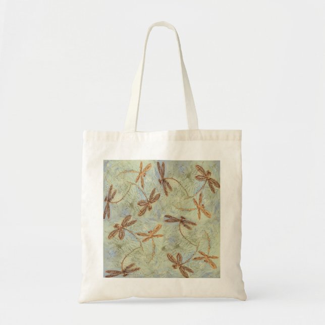 Tote Bag Dragonfly Dance Gold (Devant)
