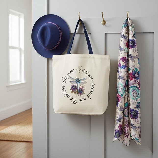 Tote Bag Dragonfly - esprit de nouvelles possibilités (Créateur téléchargé)
