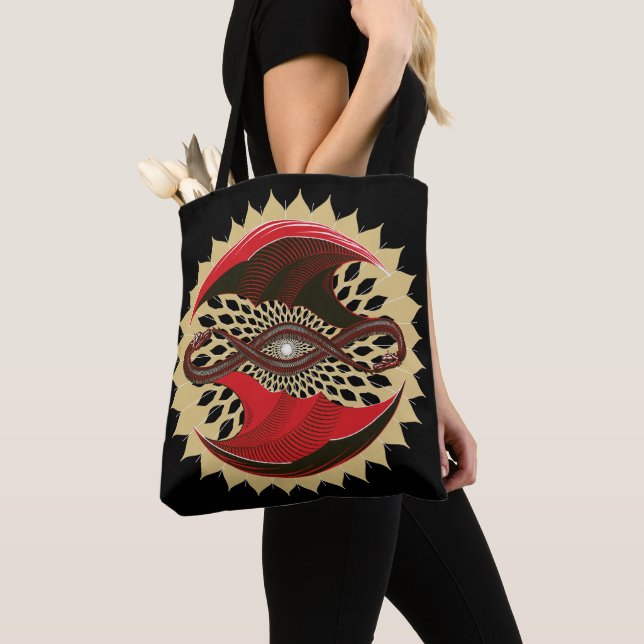 Tote Bag Dragons enchaînés (De près)