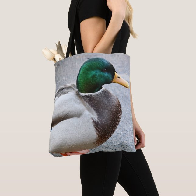 Tote Bag Drake Mallard à tête verte (De près)