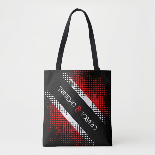 Tote Bag Drapeau à motif de points abstraits de Trinité-et- (Devant)