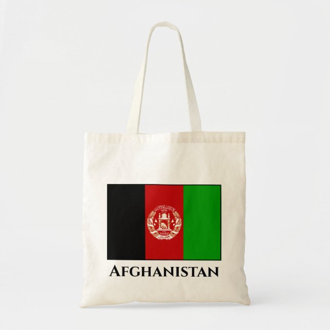Tote Bag Drapeau Afghanistan (Devant)
