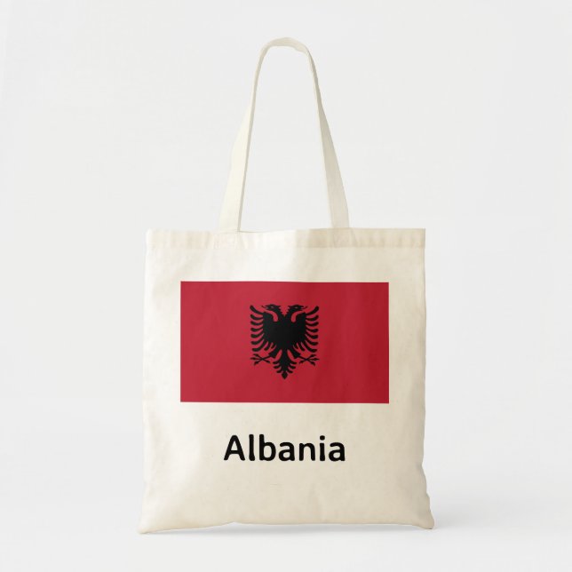 Tote Bag Drapeau Albanie (Devant)