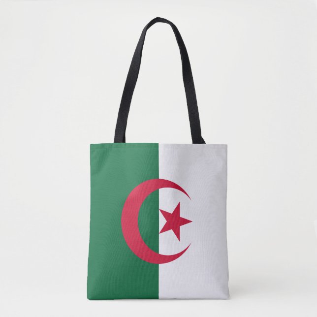 Tote Bag Drapeau algérien patriotique (Devant)
