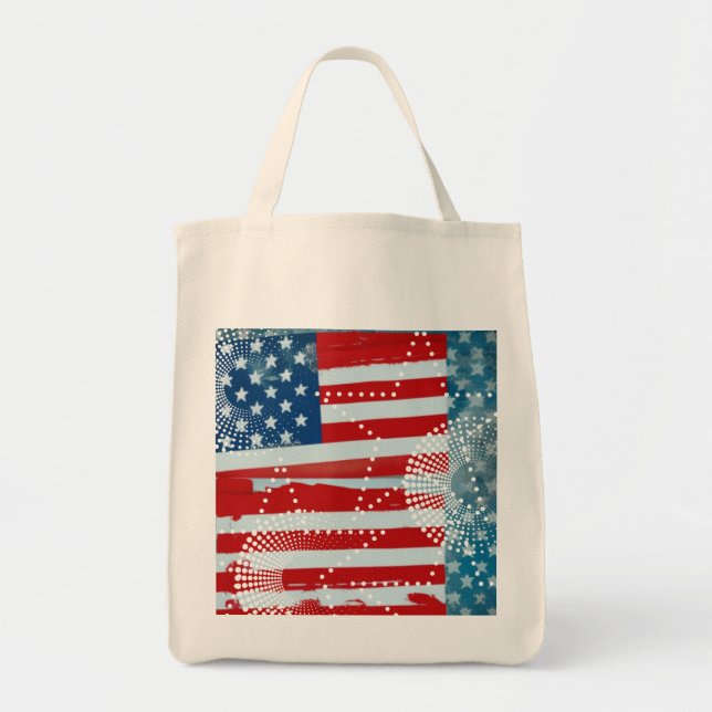 Tote Bag Drapeau américain (Devant)