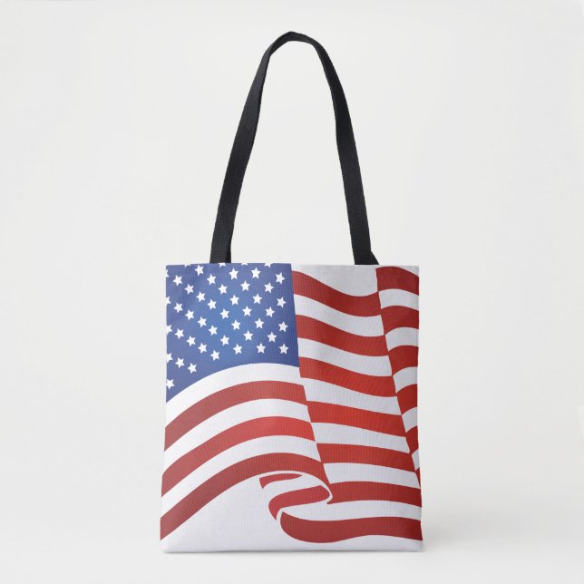 Tote Bag Drapeau américain (Devant)