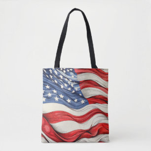 Tote Bag Drapeau américain