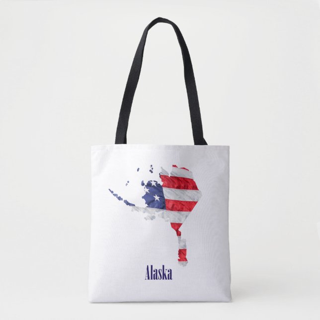 Tote Bag Drapeau américain Alaska États-Unis (Devant)
