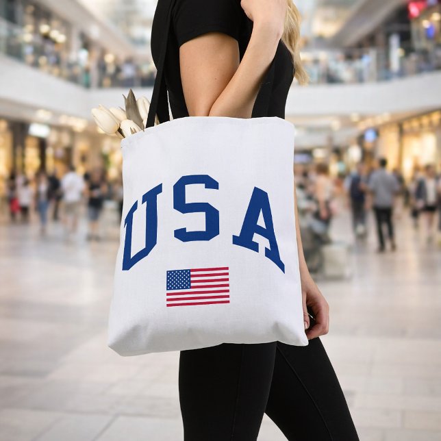 Tote Bag Drapeau américain de la fête de l'indépendance pat (Créateur téléchargé)