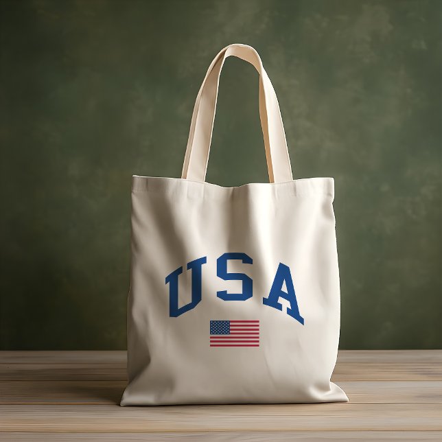 Tote Bag Drapeau américain de la fête de l'indépendance pat (Front)