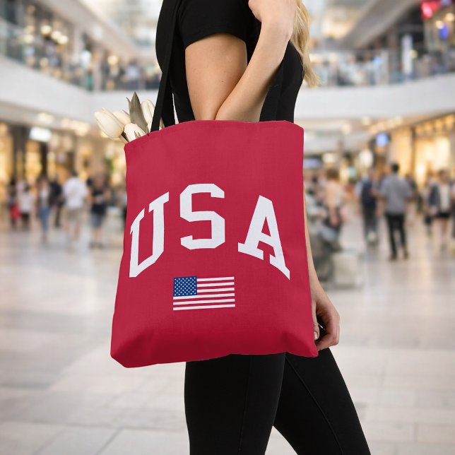 Tote Bag Drapeau américain de la fête de l'indépendance pat (Front)