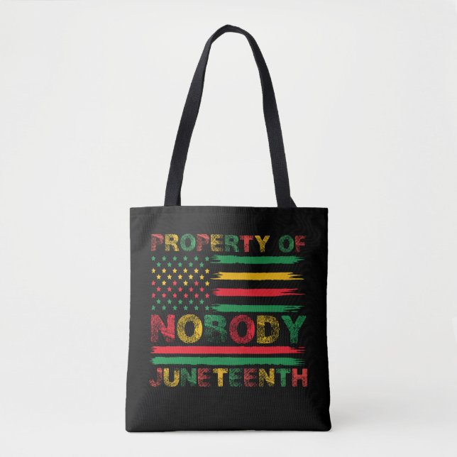 Tote Bag Drapeau américain de la Juneteenth de Personne (Devant)