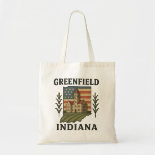 Tote Bag Drapeau américain Greenfield Indiana Fourre-tout